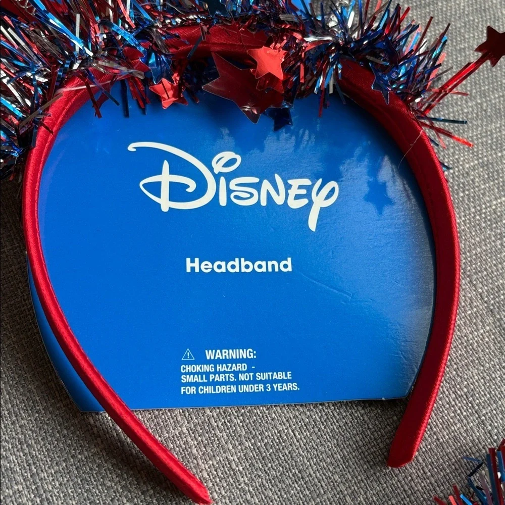 Disney Bundle Minnie Mouse And Stitch  Headband Set - Red, Blue, Silver